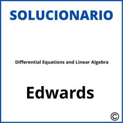 Differential equations and linear algebra 4th edition edwards solutions