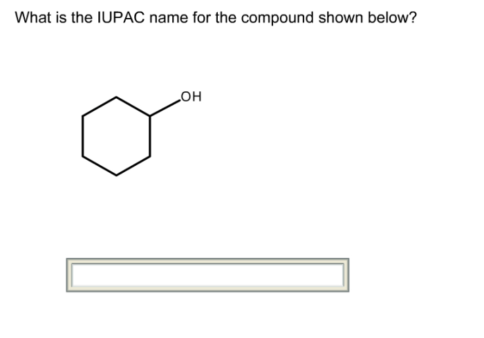 What is the iupac name for the compound shown here